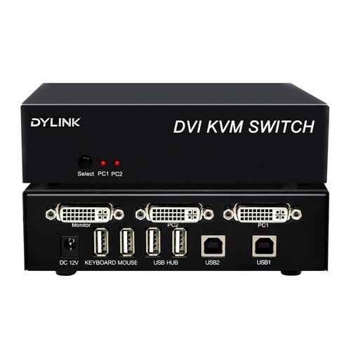 DVI KVM 2口切换器
